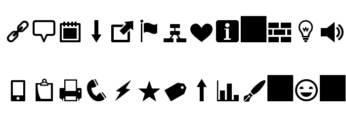 Heydings Icons Caratteri MINUSCOLO