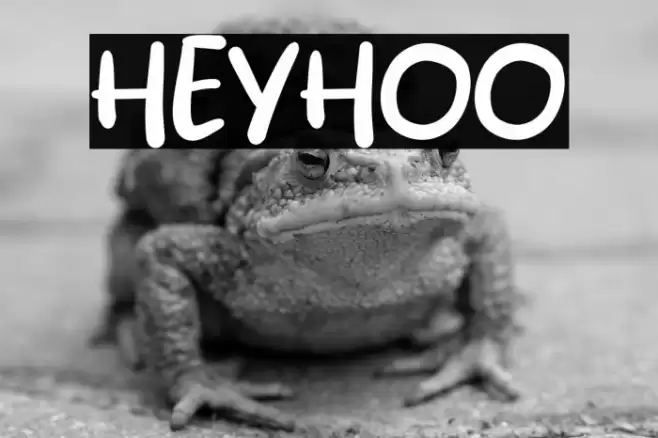 Heyhoo Caratteri examples