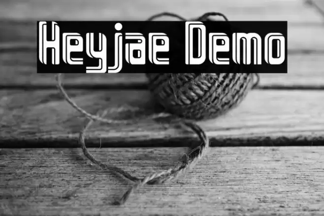 Heyjae Demo Шрифта examples