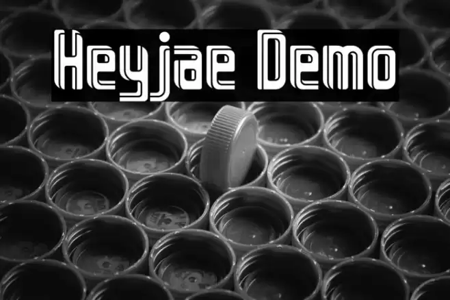 Heyjae Demo Шрифта examples