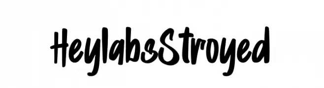 Heylabs Stroyed  Frei Schriftart Herunterladen