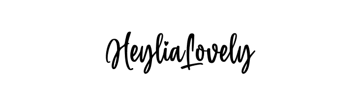Heylia Lovely  Скачать бесплатные шрифты