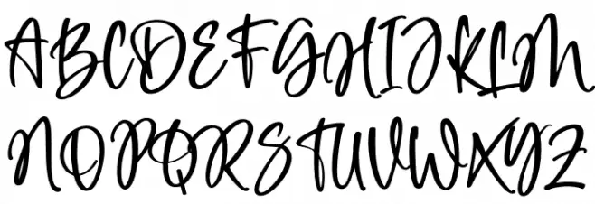 Heylia Lovely Schriftart Groß