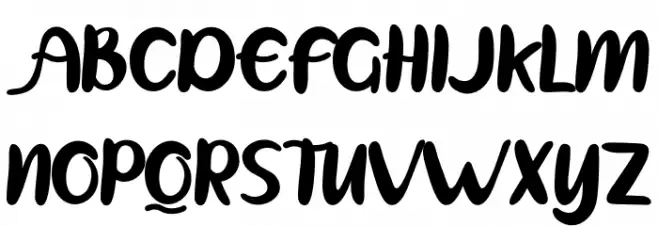 Heyline 字体 大写