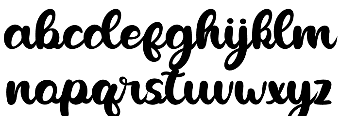 Heyline Font LOWERCASE