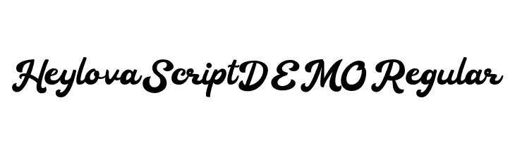Heylova Script DEMO Regular  नि: शुल्क फ़ॉन्ट्स डाउनलोड