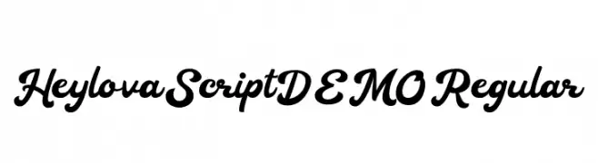 Heylova Script DEMO Regular  تنزيل الخطوط