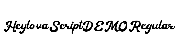 Heylova Script DEMO Regular  Fuentes Gratis Descargar