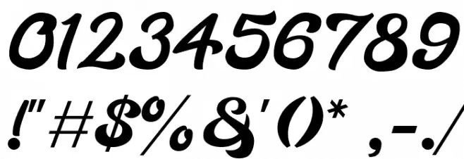 Heylova Script DEMO Regular Font OTHER CHARS