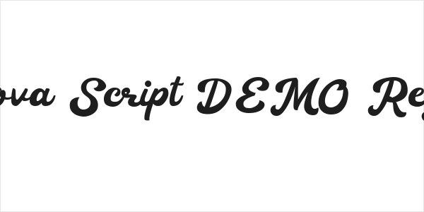 Heylova Script DEMO Regular Logo