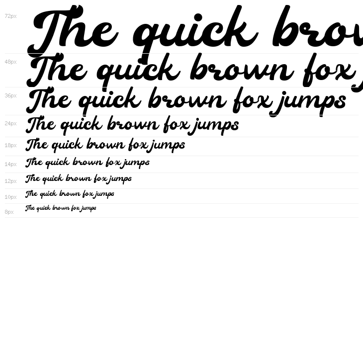 Heylova Script DEMO Regular Waterfall