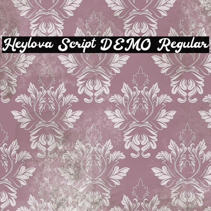 Heylova Script DEMO Regular Example 1