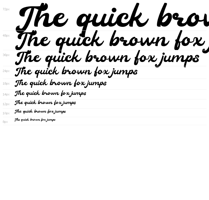 Heylova Script DEMO Regular Waterfall