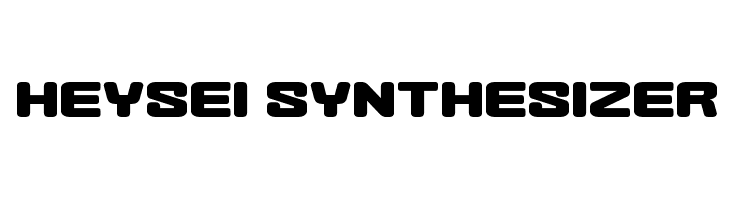 Heysei Synthesizer  Frei Schriftart Herunterladen