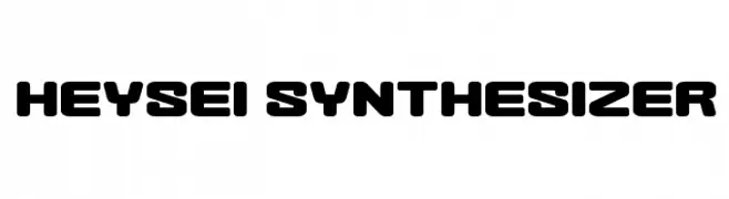 Heysei Synthesizer  Frei Schriftart Herunterladen