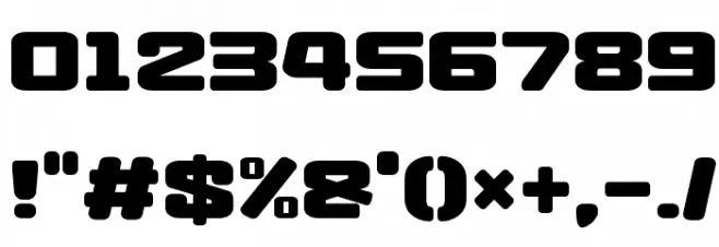Heysei Synthesizer Font OTHER CHARS