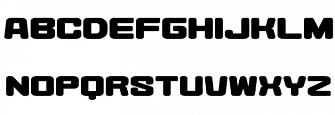 Heysei Synthesizer Schriftart Groß
