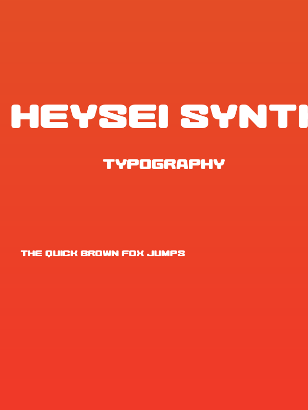 Heysei Synthesizer Poster
