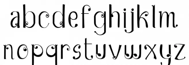 Heywa Font LOWERCASE