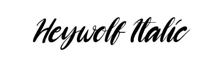 Heywolf Italic  नि: शुल्क फ़ॉन्ट्स डाउनलोड