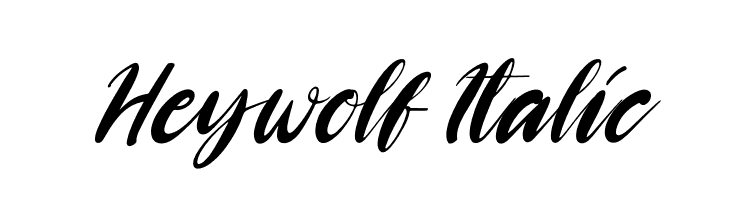 Heywolf Italic  Frei Schriftart Herunterladen