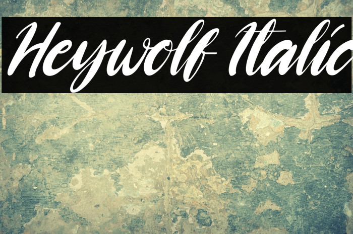 Heywolf Italic Example 1