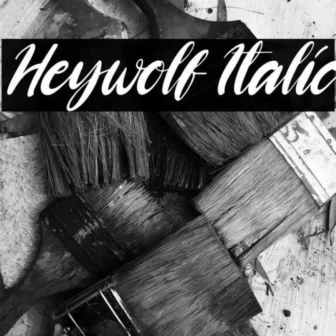 Heywolf Italic Font examples