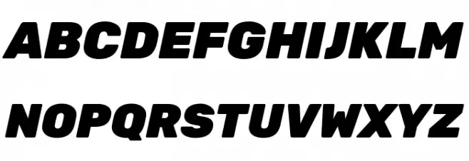 Hezaedrus Black Italic خط أحرف كبيرة