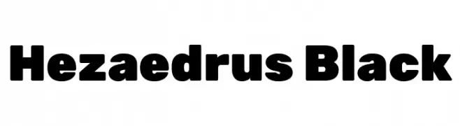 Hezaedrus Black  تنزيل الخطوط