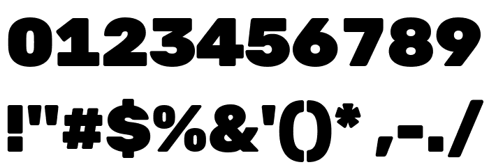 Hezaedrus Black Font OTHER CHARS