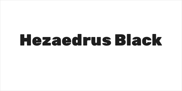 Hezaedrus Black Logo