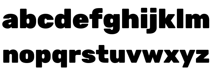 Hezaedrus Black Font LOWERCASE