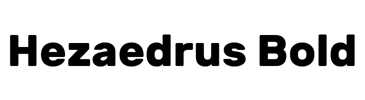 Hezaedrus Bold  font caratteri gratis