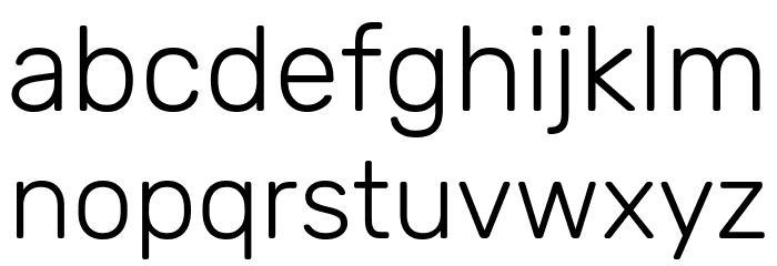 Hezaedrus ExtraLight Font LOWERCASE