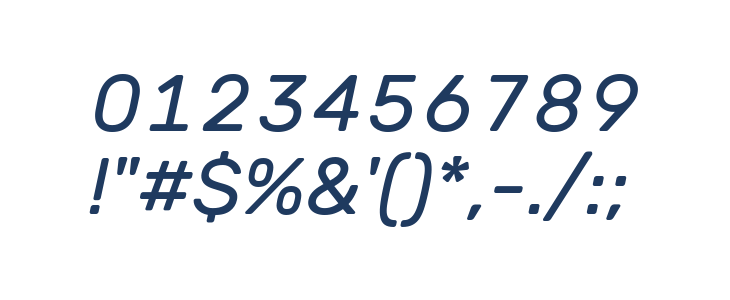 Hezaedrus Italic Other Characters