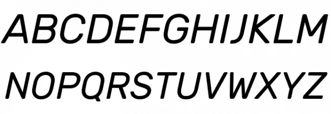 Hezaedrus Italic Fonte MAIÚSCULAS