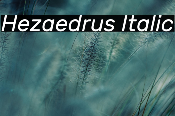 Hezaedrus Italic Example 1