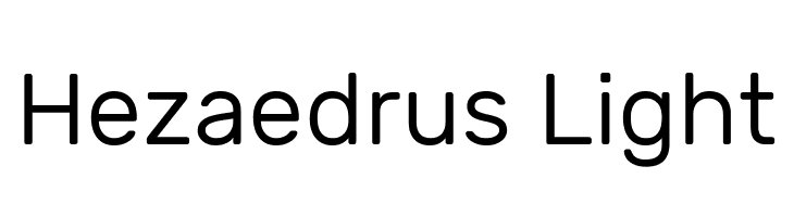Hezaedrus Light  Frei Schriftart Herunterladen