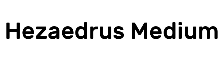Hezaedrus Medium  les polices de caractères gratuit tlcharger