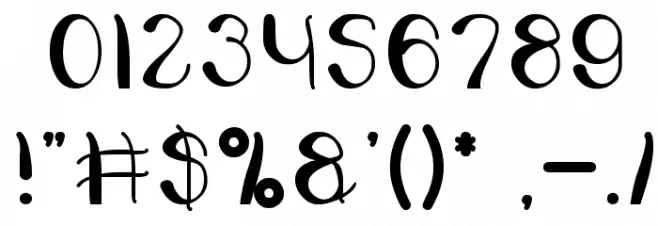 heart and love Font OTHER CHARS