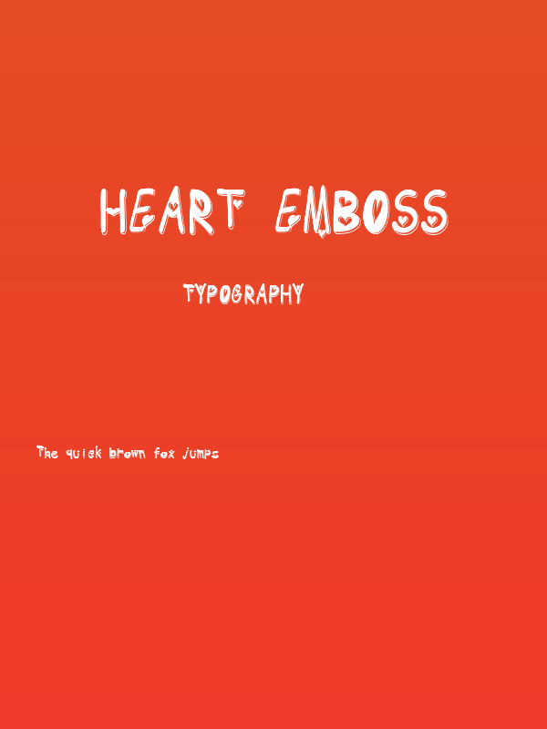 heart emboss Poster