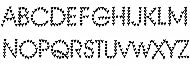 heart heaven Шрифта ВЕРХНИЙ