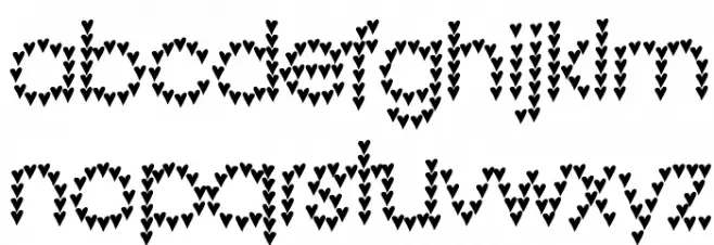 heart heaven Polices MINUSCULES