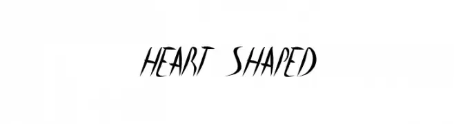 heart shaped  नि: शुल्क फ़ॉन्ट्स डाउनलोड
