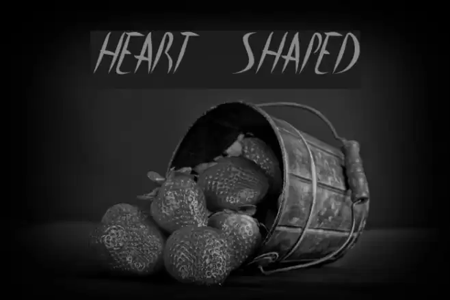 heart shaped Font examples