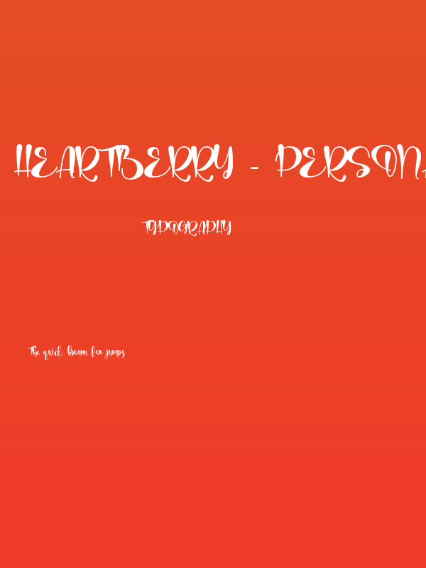 heartberry - personal use Poster