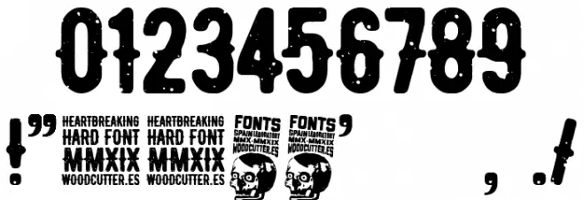 heartbreaking Polices AUTRES CHARS