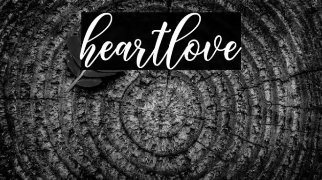 heartlove Font examples