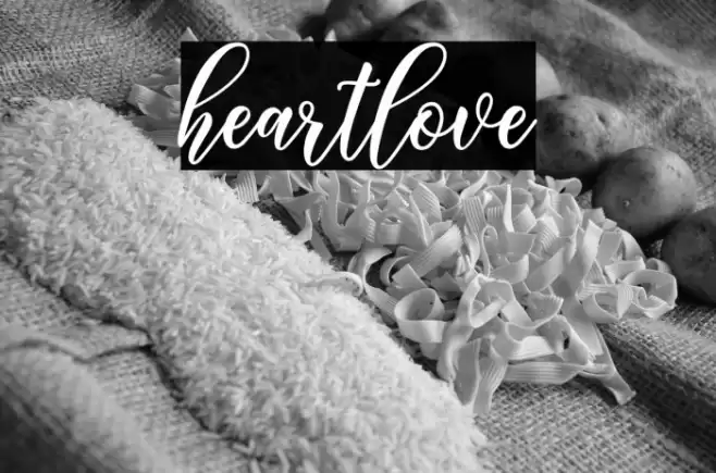 heartlove Font examples