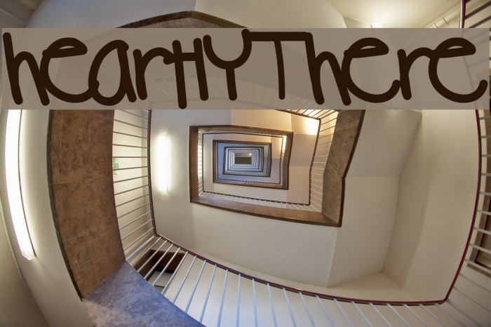 heartlyThere Font examples